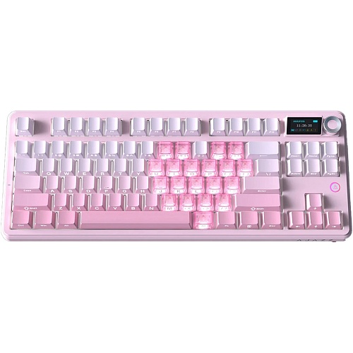 Клавиатура Ajazz MK87 Pitaya Switch White/Pink (MK87-P-S-P)