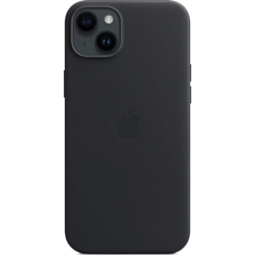Чехол Leather Case with MagSafe для Apple iPhone 14 Midnight AAA