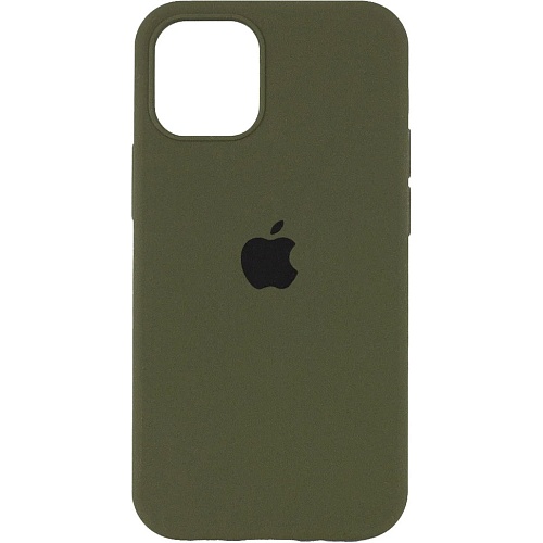 Чехол Silicone Case для Apple iPhone 15 Plus Dark Olive AA