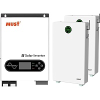 Система хранения энергии Must PV18-6248ECO 6.2kW + 2 АКБ LP28-48200 20.4kWh (51.2V/200Ah/10240Wh)