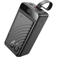 Внешний аккумулятор Hoco J123C Element 60000mAh 22.5W Black (612098) Витрина