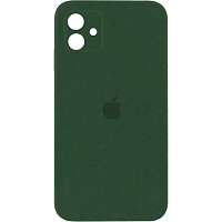 Чехол Silicone Case Camera Protect для Apple iPhone 16 Atrovirens AA