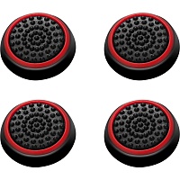 Накладки на стіки Thumb Grips 4-pack для PS4/PS5/Xbox Black Red