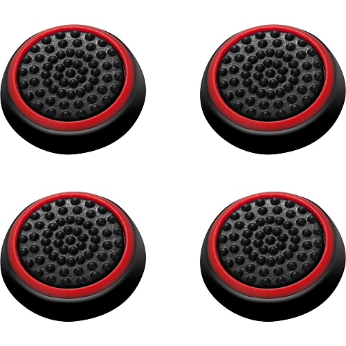 Накладки на стіки Thumb Grips 4-pack для PS4/PS5/Xbox Black Red - придбати в Дніпрі, Україні: ціна, характеристики | інтернет-магазин TOUCH