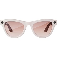 Смарт-очки Ray-Ban Meta Skyler Shiny Chalky Gray/Gradient Cinnamon Pink (RW4010 670013 52-20)