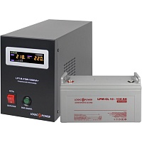 Источник бесперебойного питания (ИБП) LogicPower LPY-B-PSW-1000VA + LPM-GL батарея 12V - 120Ah (18891)