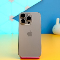 Смартфон Apple iPhone 15 Pro 128GB Natural Titanium (MTUX3) Б/У