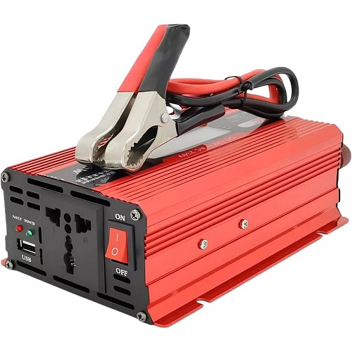 Автомобильный инвертор UKC YT-500W-CI12V+LCD 500VA (300W) 12/220V