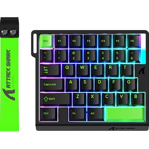 Клавіатура Attack Shark M36HE One-Handed Magnetic Switch Neon Green - придбати в Дніпрі, Україні: ціна, характеристики | інтернет-магазин TOUCH