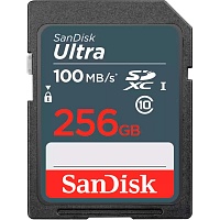 Карта памяти SanDisk 256GB SDXC Ultra UHS-I Class 10 (SDSDUNR-256G-GN3IN) 