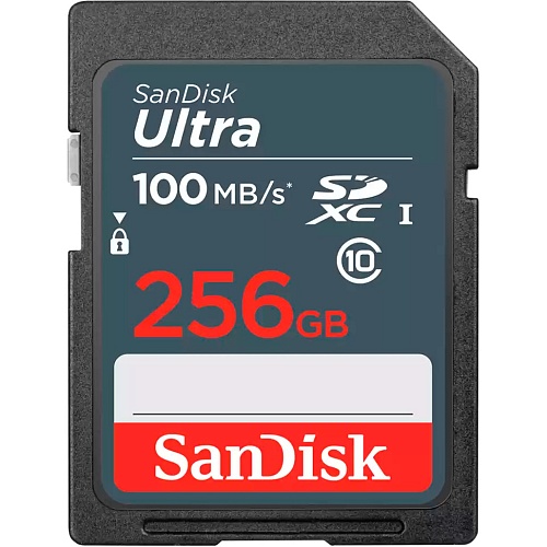 Карта памяти SanDisk 256GB SDXC Ultra UHS-I Class 10 (SDSDUNR-256G-GN3IN) 