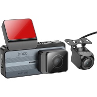 Автомобільний відеореєстратор Hoco DV12 with rear camera Silvery Gray (640176) - придбати в Дніпрі, Україні: ціна, характеристики | інтернет-магазин TOUCH