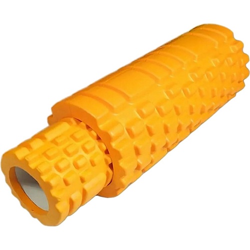 Массажный ролик EasyFit Grid Roller Double 33cm Orange (EF-7737s-5)