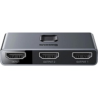 Розгалужувач HDMI Baseus Matrix Splitter Space Grey (CAHUB-BC0G)  - придбати в Дніпрі, Україні: ціна, характеристики | інтернет-магазин TOUCH