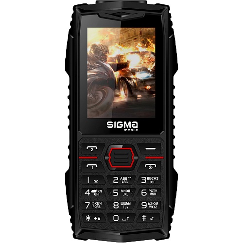 Мобільний телефон Sigma mobile X-treme AZ68 Black/Red UA-UCRF - придбати в Дніпрі, Україні: ціна, характеристики | інтернет-магазин TOUCH