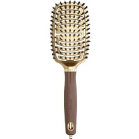 Щетка-расческа Olivia Garden Expert Care Flex Boar Gold&Brown (OGID2070)