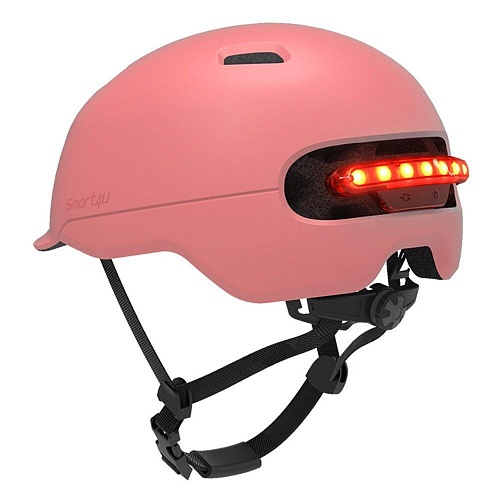 Шлем Xiaomi Smart4u City Light Ride Smart Flash Helmet Pink Size L