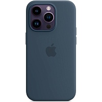 Чохол Silicone Case з MagSafe для Apple iPhone 14 Pro (Stormblue) ААА