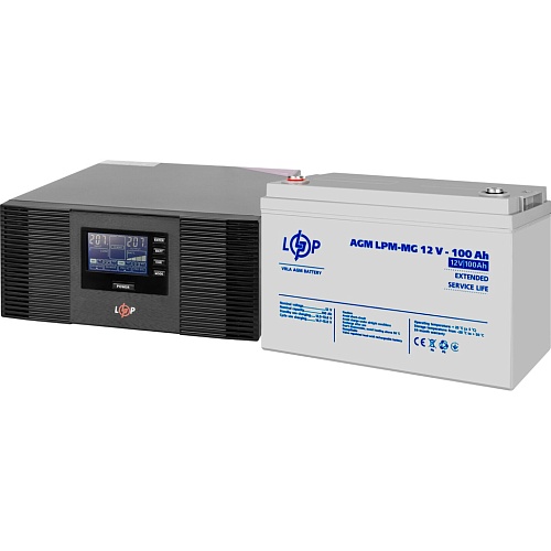Источник бесперебойного питания (ИБП) LogicPower UPS B1500 + АКБ MG 1200Wh (19999)