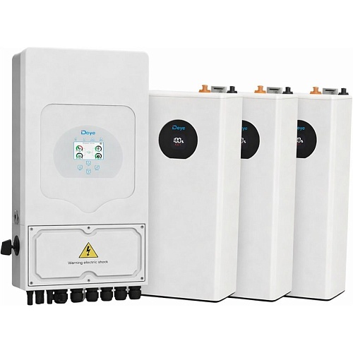 Система хранения энергии Deye SUN-8K-SG05LP1-EU 8kW + 3 АКБ SE-F5 Pro-С 15.3kWh (51.2V/100Ah/5120Wh)