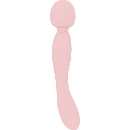 Вибратор Good Vibes Only Simi Double-Sided Wand Vibrator Soft Silicone Pink (SX3076)
