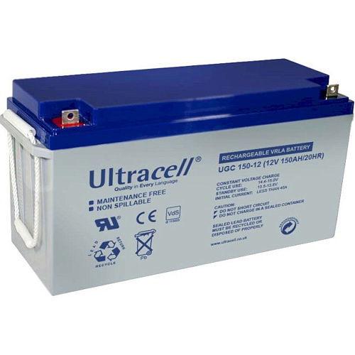 Аккумулятор Ultracell UCG150-12 GEL 12V (12V/150Ah/1800Wh)