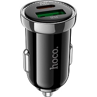Автомобильное зарядное устройство Hoco Z44 Leading PD20W + QC3.0