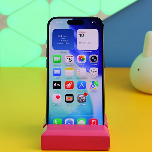 Смартфон Apple iPhone 15 Pro 128GB Blue Titanium (MTV03) Б/У