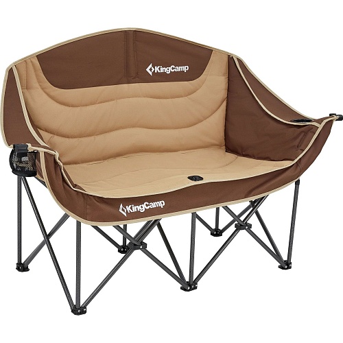 Раскладное кресло KingCamp Canna C20 Plus Khaki/Coffee (2248.65.53)