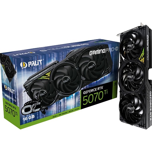Видеокарта Palit GeForce RTX 5070 Ti GamingPro-S OC (NE7507TS19T2-GB2031U) UA