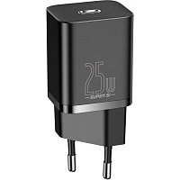 Мережевий зарядний пристрій Baseus Super Si Quick Charger 1C 25W Black (CCSP020101) - придбати в Дніпрі, Україні: ціна, характеристики | інтернет-магазин TOUCH