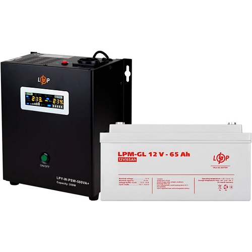 Источник бесперебойного питания (ИБП) LogicPower W500VA + АКБ GL 780Wh (5867)