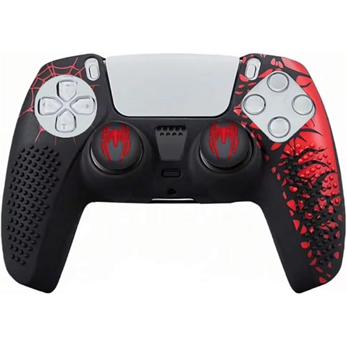 Чехол на геймпад Silicone Case для Sony DualSense Spider-Man + Touch Pad Sticker 08