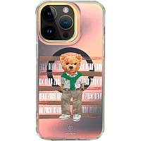 Чехол Zuck Bear California Cool MagSafe Case для Apple iPhone 15 Pro Shirt