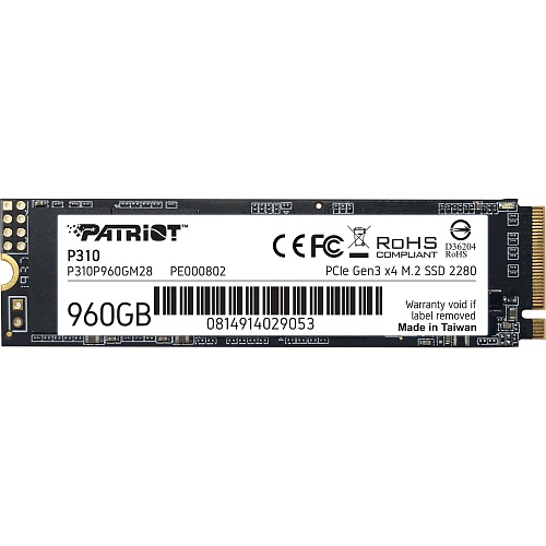 SSD накопитель Patriot P310 960GB (P310P960GM28)