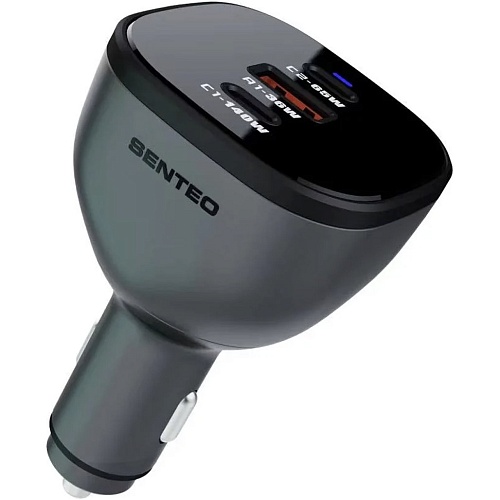 Автомобільний зарядний пристрій Senteo Q-08 Crusser Series PD3.0+QC3.0 165W Black - придбати в Дніпрі, Україні: ціна, характеристики | інтернет-магазин TOUCH