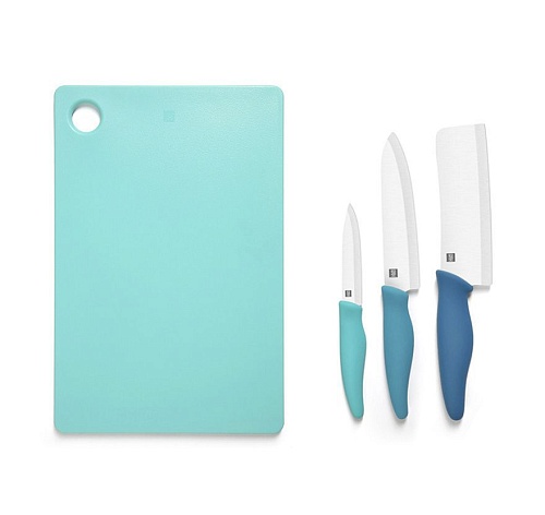 Набор ножей с доской Xiaomi Huo Hou Hot Ceramic Knife + Chopping Board Set (HU0020)