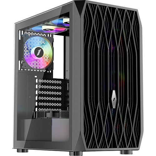 Корпус 1stPlayer AY7-BK-4F1 Black