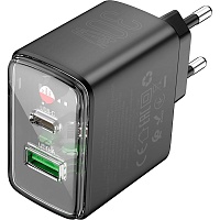 Сетевое зарядное устройство Hoco CS42A Smart PD30W+QC3.0 Black (620765)