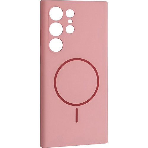 Чехол DK Luxury Silicone Case with MagSafe для Samsung Galaxy S25 Ultra Rose Pink