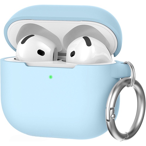 Чехол AhaStyle Colorful Silicone Case для AirPods 4 Sky Blue