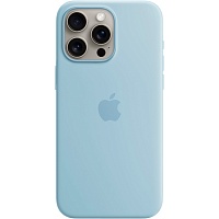 Чохол Silicone Case with MagSafe для Apple iPhone 15 Pro Max Light Blue AAA