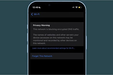 Как устранить ошибку Wi-Fi «Блокировка зашифрованного трафика DNS» на iOS