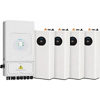 Система хранения энергии Deye SUN-8K-SG05LP1-EU 8kW + 4 АКБ SE-F5 Pro-С 20.4kWh (51.2V/100Ah/5120Wh)