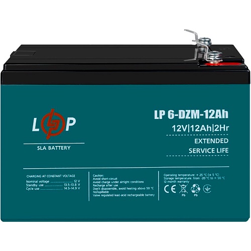 Акумулятор LogicPower AGM 6-DZM 12V (12V/12Ah/240Wh) (3536) - придбати в Дніпрі, Україні: ціна, характеристики | інтернет-магазин TOUCH