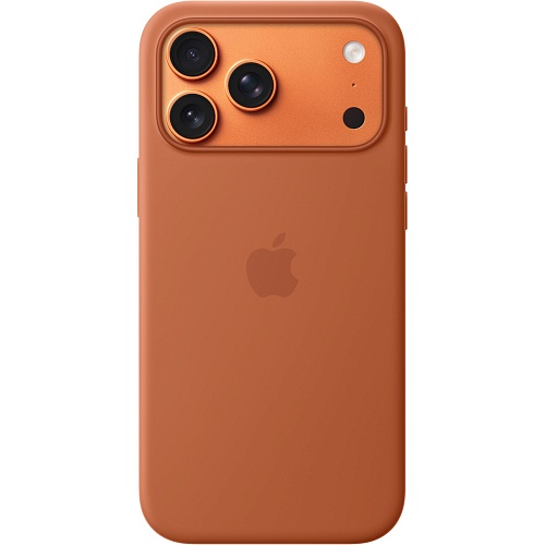 Чехол Silicone Case with Button, Animation & MagSafe для Apple iPhone 17 Pro Max Terra Cotta AAA