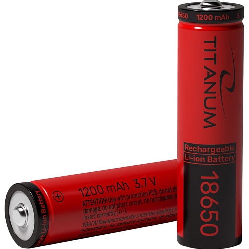 Аккумулятор Titanum 18650 1200mAh Li-ion 1шт (T-18650/1200/1B)