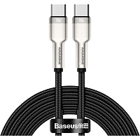 Кабель Baseus Cafule Metal USB-C to USB-C 100W 2m Black (CATJK-D01) - придбати в Дніпрі, Україні: ціна, характеристики | інтернет-магазин TOUCH