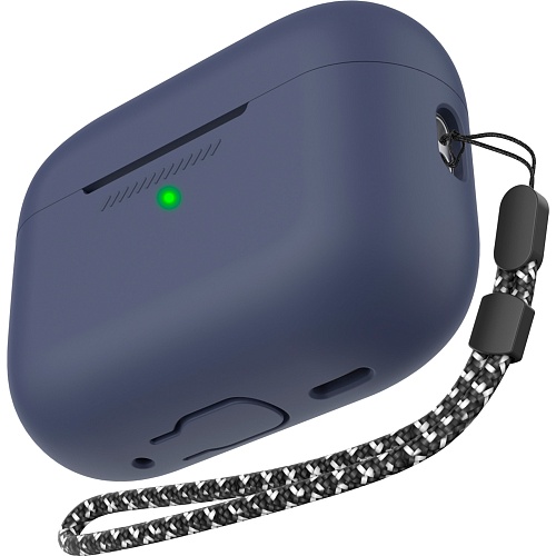 Чехол AhaStyle Colorful Silicone Case для AirPods Pro 2 Midnight Blue (CP-187-2-C-MB)