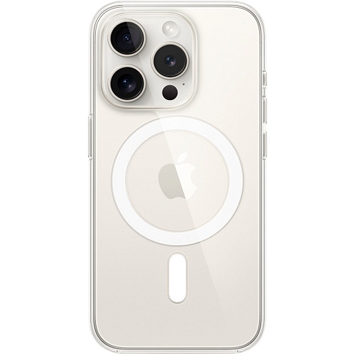 Чехол Apple Clear Case with MagSafe для iPhone 15 Pro Transparent (MT223ZM/A)